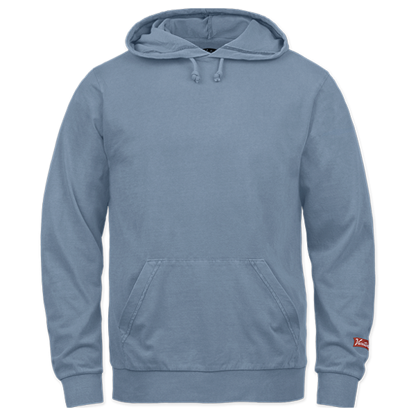 2143 Adult Garment Dyed Long Sleeve Hooded Tee