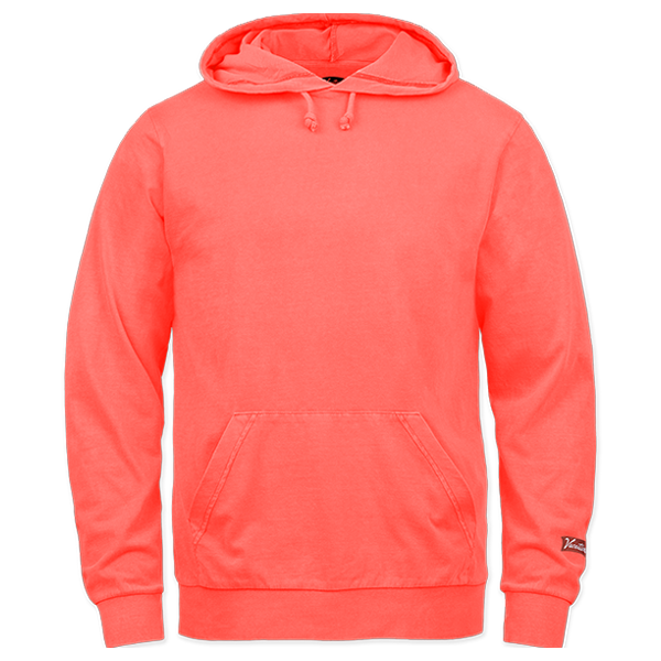 2143 Adult Garment Dyed Long Sleeve Hooded Tee