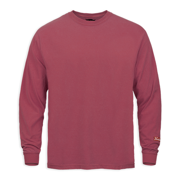 3802 Adult Garment Dyed Long Sleeve Tee