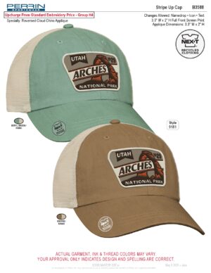 B3588 Stripe Up Cap