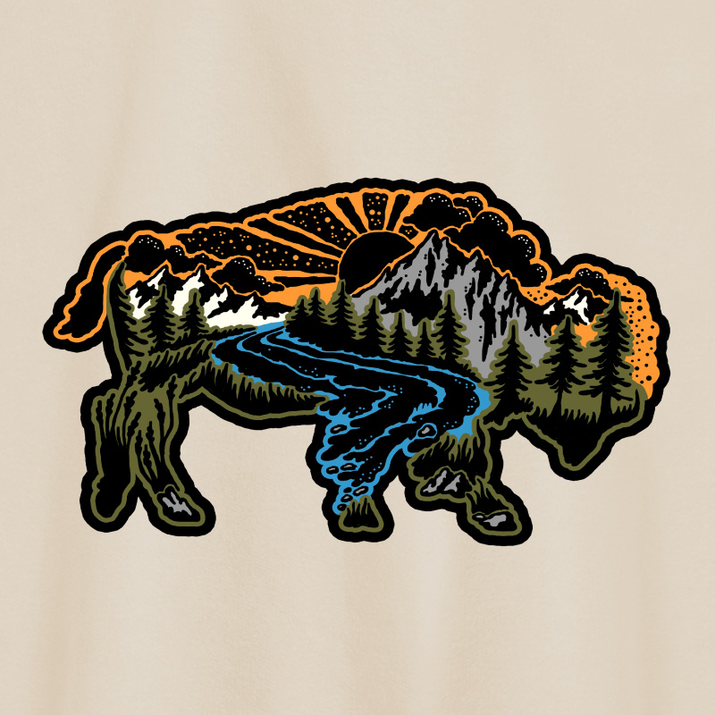 RL199 Scenic Bison Side